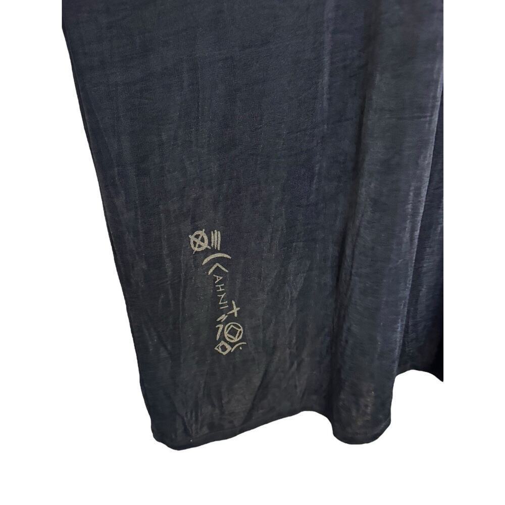 Vintage AHNI Velvet Tapestry Embroidered Maxi Dress ART TO WEAR Plus Size 2 NEW - Picture 6 of 13